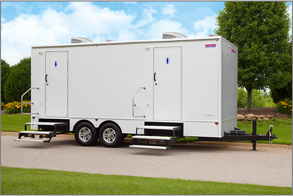 Commercial Toilet Trailer Rental Services for Construction Site Restrooms in Porta Potty Rental Dallas TX